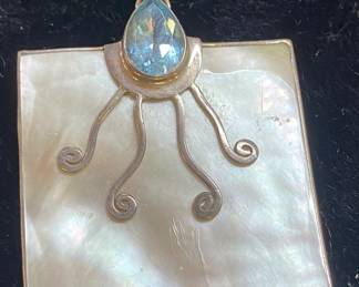 Sterling and Pearl Pendant