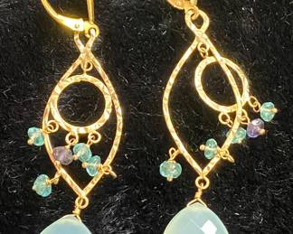 14K Gold Zimmer Brothers Earrings