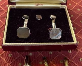 Assorted Cufflinks, Tie Tacks and Tie Bars