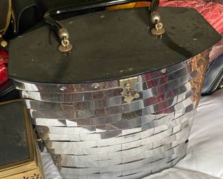 Vintage Dorset Rex Woven Mesh and Lucite Purse