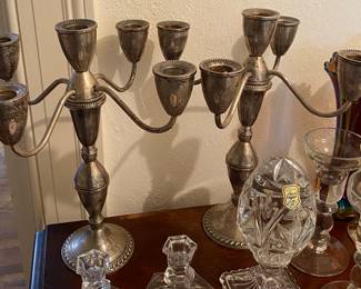Durgin Sterling Weighted Four Arm Candelabra