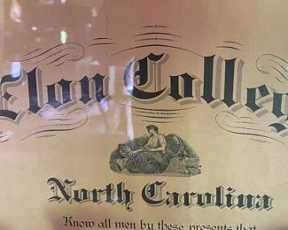 Elon College Diploma