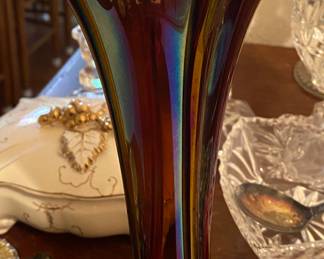 Carnival Glass Vase