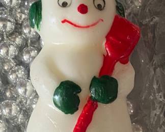 Small Vintage Frosty Candle