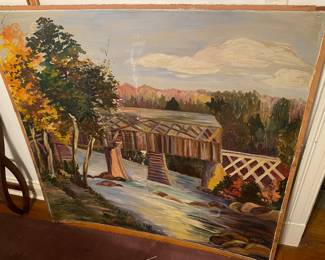 1936 E. Hamrick Oil Painting