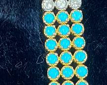 18K and Sterling Bracelet