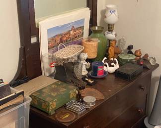 Old Dresser and Mirror