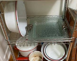 Red and White Enamelware