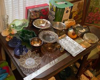 Assorted Glass and Pottery