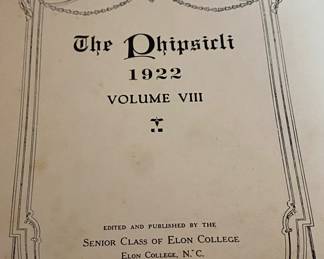 1922 Elon College Annual