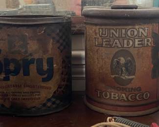 Tobacco and Shortening Tins