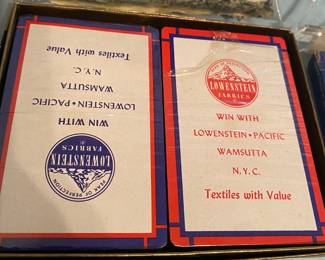 Vintage Lowenstein Fabrics Playing Cards