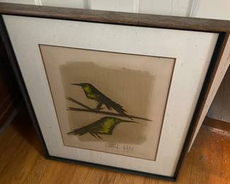 Bernard Buffet Signed and Numbered Bird Print