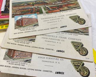 Old Thomasville Furniture Advertising Postcards