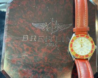 Breitling Flying J Ladies Watch (Red Band and Accents)