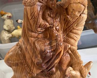Little Bethlehem Olive Wood Nativity Carving