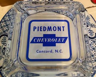 Vintage Piedmont Chevrolet Concord, N.C. Advertising Ashtray