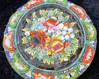 Italian Millefiori Brooch 