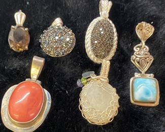 Sterling Designer Brooches