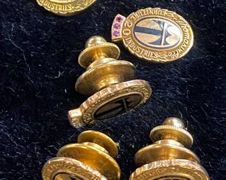 10K Gold Thomasville Furniture Service Pins