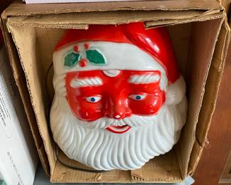 Vintage Noma Light Up Santa Wall Hanger