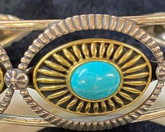 Carolyn Pollack Brass and Sterling Silver Bracelet