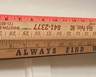 Vintage Advertising Yard Sticks