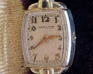 14K Gold Ladies Watch and 14K Gold Band (No Stem on Watch)