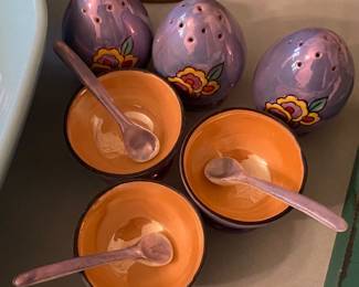 Lusterware Salts and Shakers 
