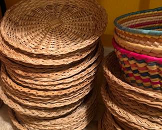 Wicker Chargers for Paper Plates