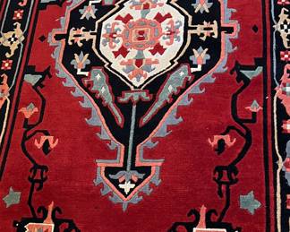 Area Rug 5 x 8 Red and Black