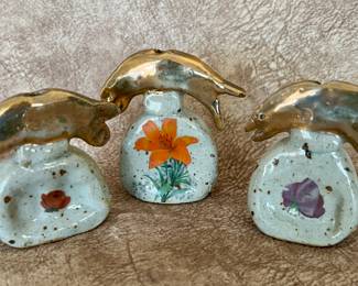 Tiny ceramic fish decor