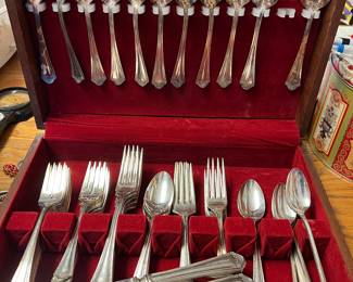 Silver plated flatware