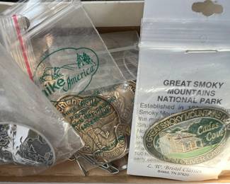 Collectible pins from US National Parks