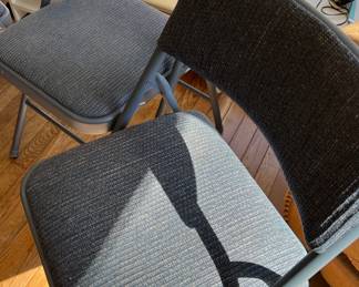 Padded folding chairs