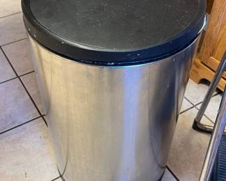 Stainless steel trash bin