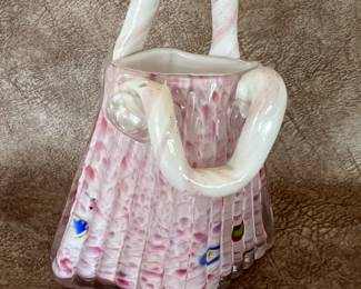 Art glass "purse"