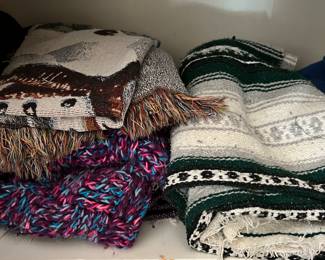 Assorted blankets
