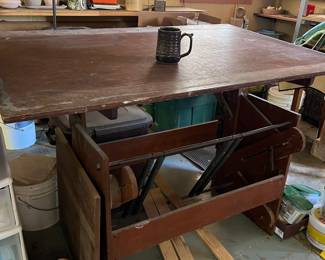 Vintage drafting table