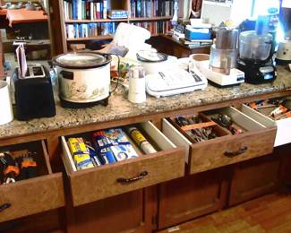 Kitchen items and appliances.