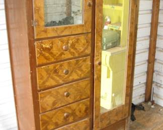 Vintage wardrobe (located in outdoor shed). Needs some TLC.