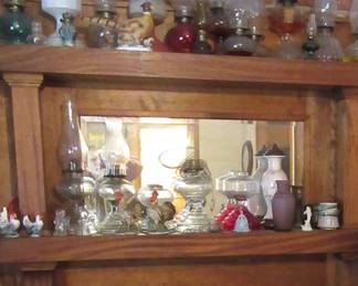 Another view of all the oil lamps being offered.