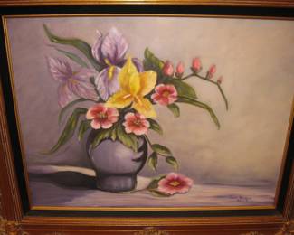 Numerous oil paintings and prints.