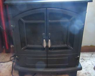 Faux fireplace heater.