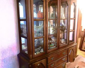Nice china hutch with drawers