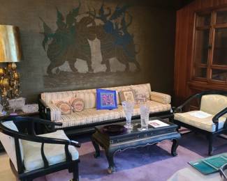 ASIAN SOFA AND CHAIRS