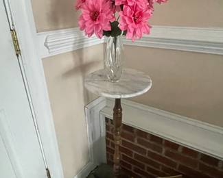 Marble Top Plant Stand