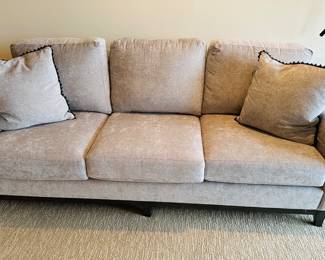 New Smith Brothers three-cushion sofa from Golden Fowler; 87" L x 39" d