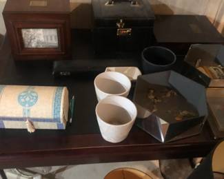 Various Box's with Bombay box with photo books 