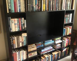 Book Shelf 73" X 73" X 15" inch deep with space for flat screen tv 